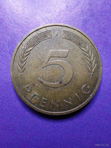 Германия ФРГ 5 пфеннингов 1981 J