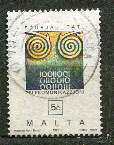 Телекоммуникация. Двоичный код. Мальта. 1995