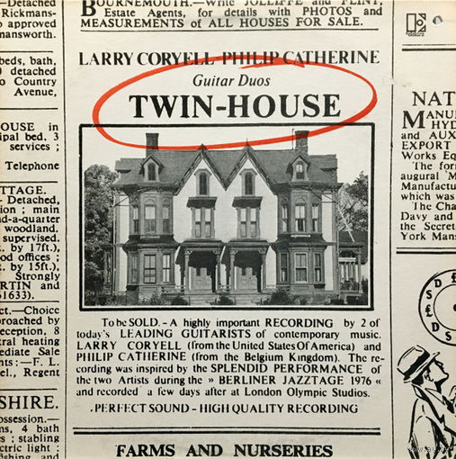 Larry Coryell - Philip Catherine – Twin-House, LP 1977
