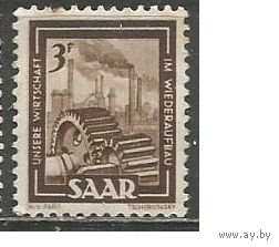 Французский СААР. Тяжёлая индустрия. 1949г. Mi#275.