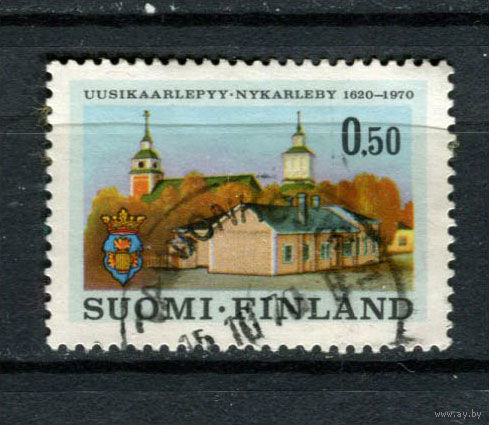 Финляндия - 1970 - 350-летие г. Уусикаарлепюу - [Mi. 679] - полная серия - 1 марка. Гашеная.  (Лот 191AO)