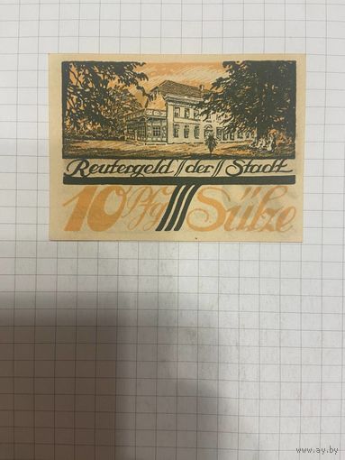 10 пфенингов (нотгельды) г. Германия.-1412