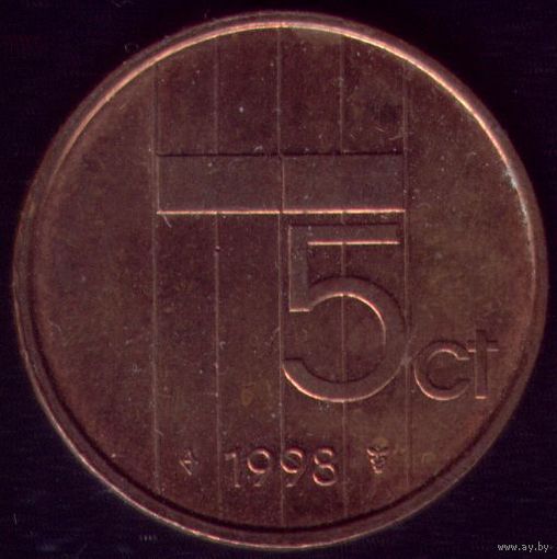 5 центов 1998 год Нидерланды