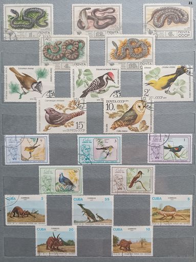 Марки. Флора и фауна.