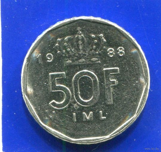 Люксембург 50 франков 1988