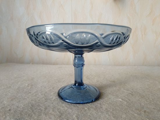 Конфетница, цветное стекло. Стеклозавод "Неман", 50-60-е годы прошлого столетия.(1).