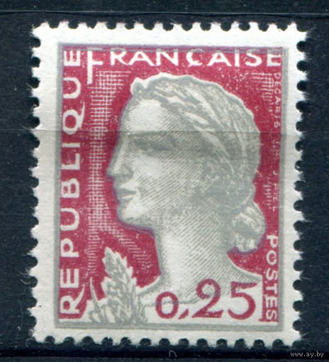 Франция - 1960г. - Стандартный выпуск. Марианна - 1 марка - полная серия, MH [Mi 1316]. #2-Fr-35-A-2