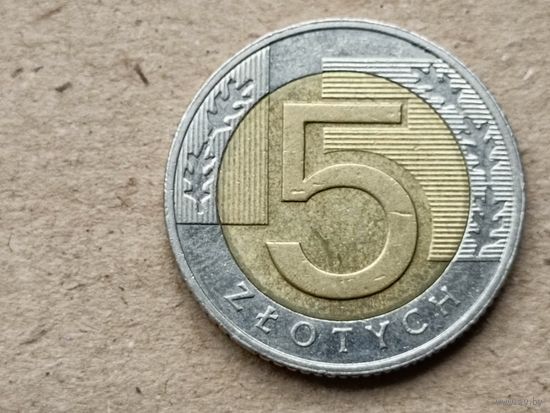 Польша 5 злотых, 2016г. (Н)
