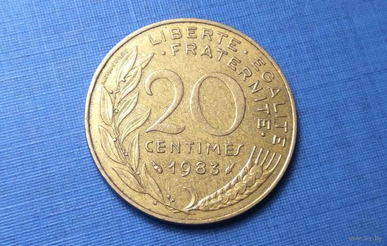 20 сантимов 1983. Франция.