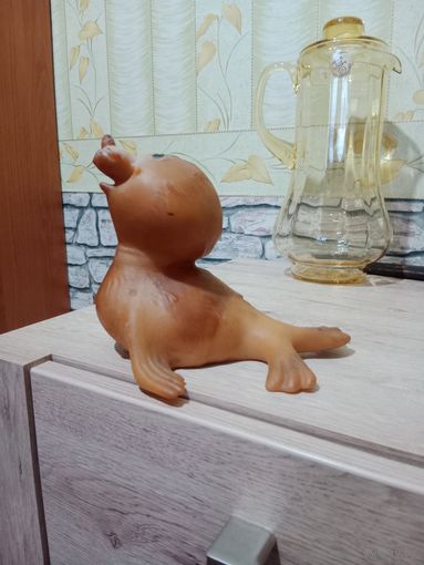 Игрушка резиновая СССР тюлень