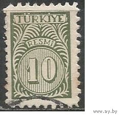 Турция. Цифра в круге. Доплатная марка. 1959г. Mi#61.