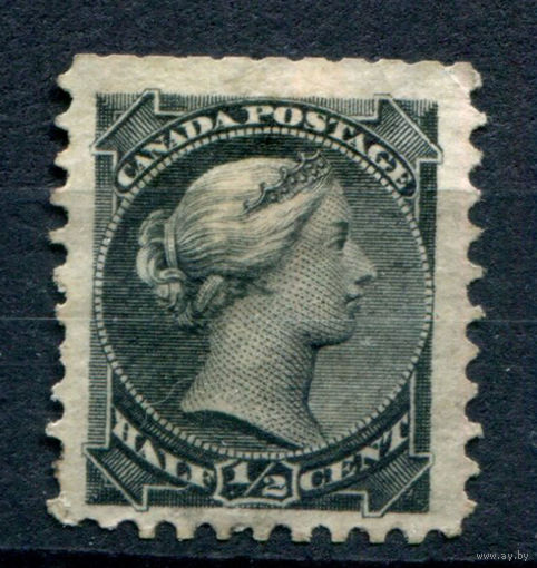 Канада - 1870/94г. - королева Виктория, 1/2 c - 1 марка - чистая, без клея [Mi 25]. #3-WB-70-A-1