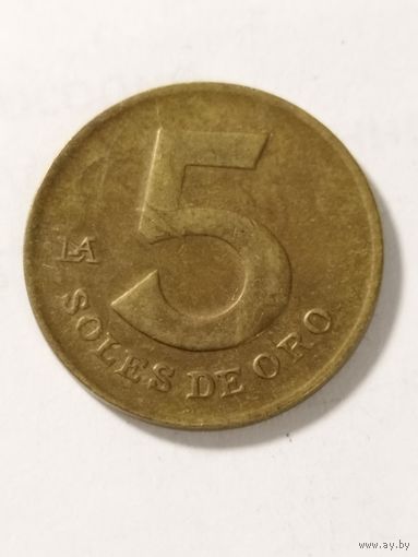 Перу 5 соль де оро 1980