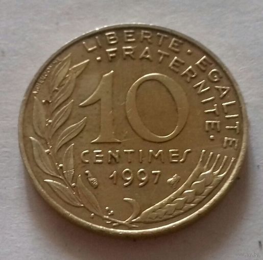 10 сантим, Франция 1997 г.