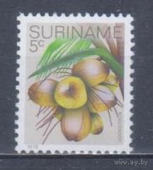 [1113] Суринам 1978. Флора.Плоды.Кокосы. БЕЗ КЛЕЯ.