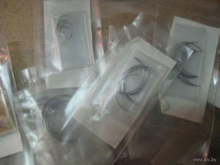 Иглы хирургические прямые и изогнутые, цена за 1 шт