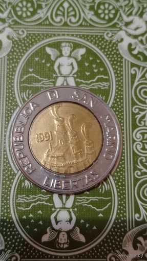Сан Марино 500 лир 1991