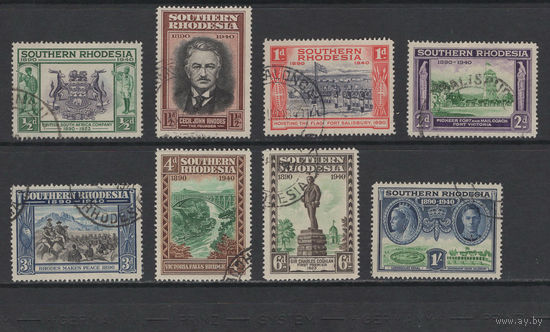 Южная Родезия 1940  серия SG#53-60 Used