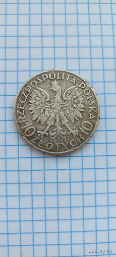 10 злотых 1932г., Ядвига.