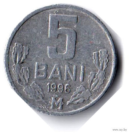 Молдова. 5 бань. 1996 г.