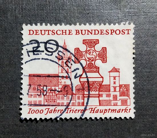 Марка Германия 1958 год 1000 лет главному  рынку Трира