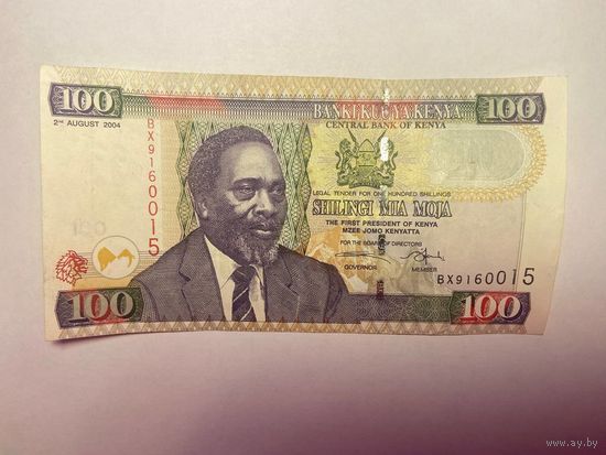 Кения 100 шиллингов 2004 год-02