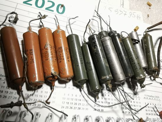 КОНДЕНСАТОРЫ КБГ- 600 В   0.03,0.025,0.01МКФ
