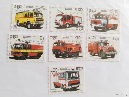 Камбоджа  1987 7 м пож.машины