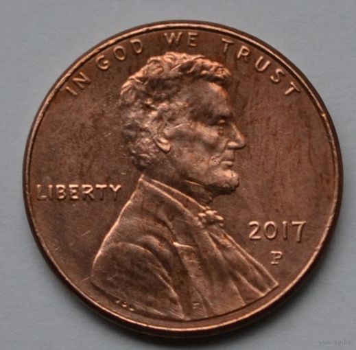 США, 1 цент 2017 г. Р