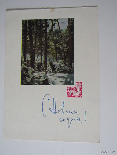 С Новым Годом, 1964 год,цв.  Фото В. И. Панова.