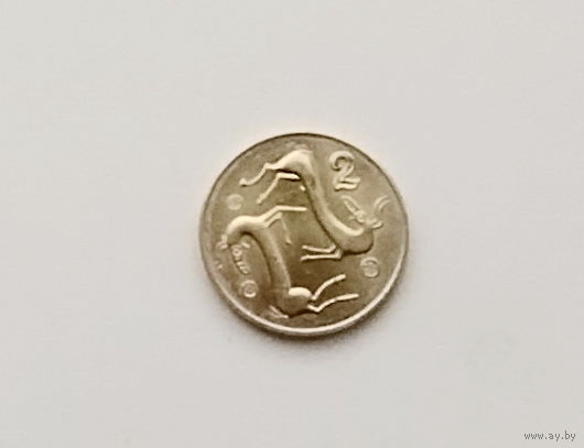 Кипр. 2 цента 2004 года. 178-я.