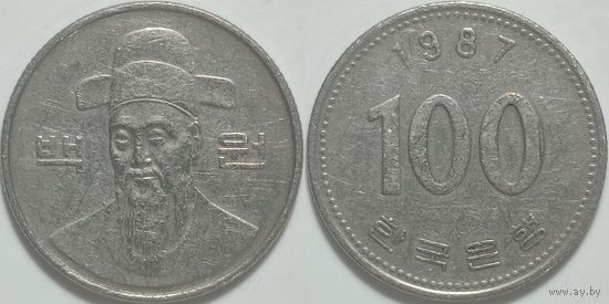 Южная Корея 100 вон, 1987г. 01.030
