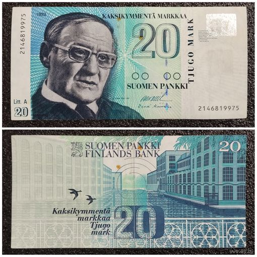 20 марок Финляндия 1993 г. Litt.A (2146819975) Р-123а.3