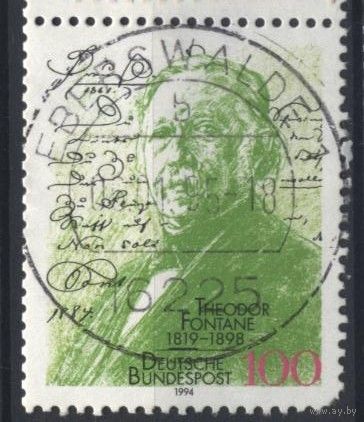 Германия 1994.  175-летие со дня рождения Теодора Фонтане, Поэт.  Полная серия