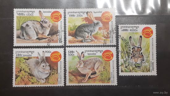 Камбоджа. 1999 год. Фауна. Зайцы (528)