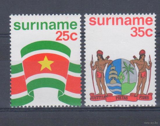 [688] Суринам 1976. Флаг и герб. СЕРИЯ MNH