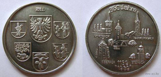 Памятный Жетон посвященный 850-летию г. Zell (Германия)