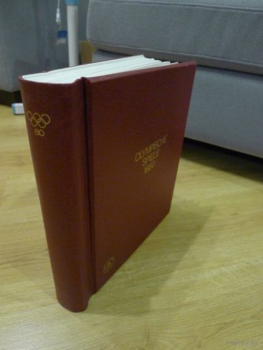 Альбом  , Спорт, ОИ-1980 с иллюстрированными листами(с клеммташами)(без марок)