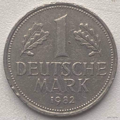 Германия 1 марка 1982 г. D