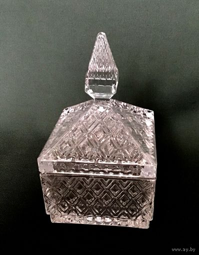 Ваза сахарница Хрусталь Огранка Франция 1970 гг