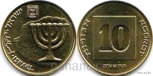 Израиль 10 агорот 2015