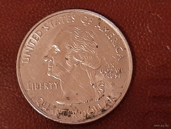 США 1 квотер 25 центов 1/4 доллара, 2002 P.