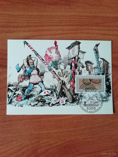 ФРГ 1983 Карт максимум марки "150-летие Таможенного союза" Mi. 1195
