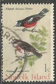Норфолк. Птицы Петроики. 1970г. Mi#105.