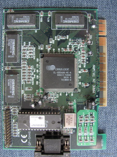 Видеокарта ретро Cirrus Logic 5446, 2MB