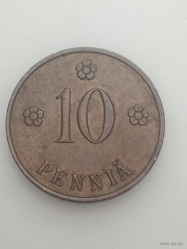 Финляндия 10 пенни 1930 года .