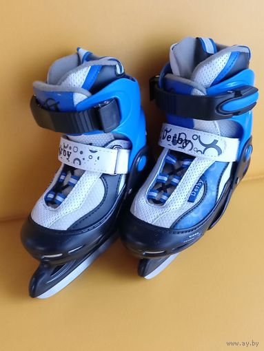 Детские коньки Derby, раздвижные, на 4 размера, с рубля, без минималки