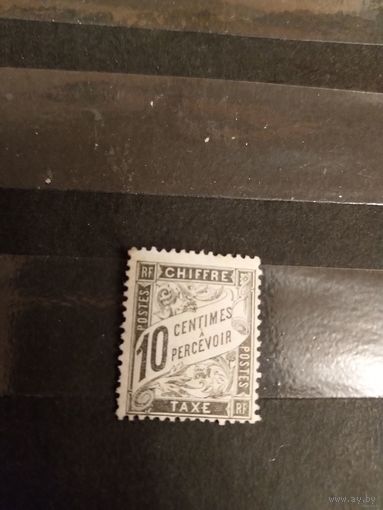 1881 Франция доплатная мих 15 чистая клей след от наклейки оценка 110 евро хорошая сохранность (1-8)