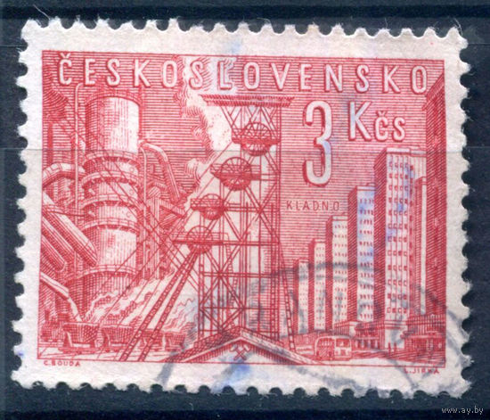 Чехословакия - 1961г. - 400 лет городу Кладно - 1 марка - полная серия, гашёная [Mi 1268]. #3-WB-78-A-1