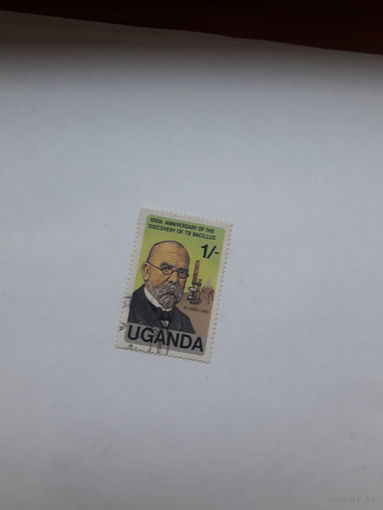 Марки  Уганда Лауреаты Нобелевской премии по медицине  1905 Роберт Кох